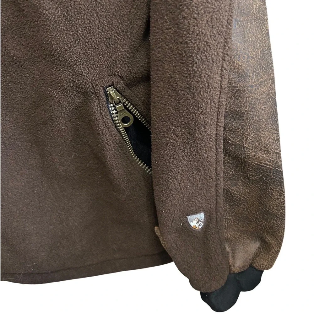 Kuhl Mens Brown Fleece Sherpa Lined‎ Full Zip Jacket Sz. XL Alpenwurxs